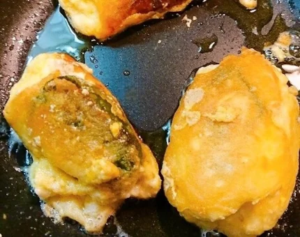 ひっくり返しながら焼く